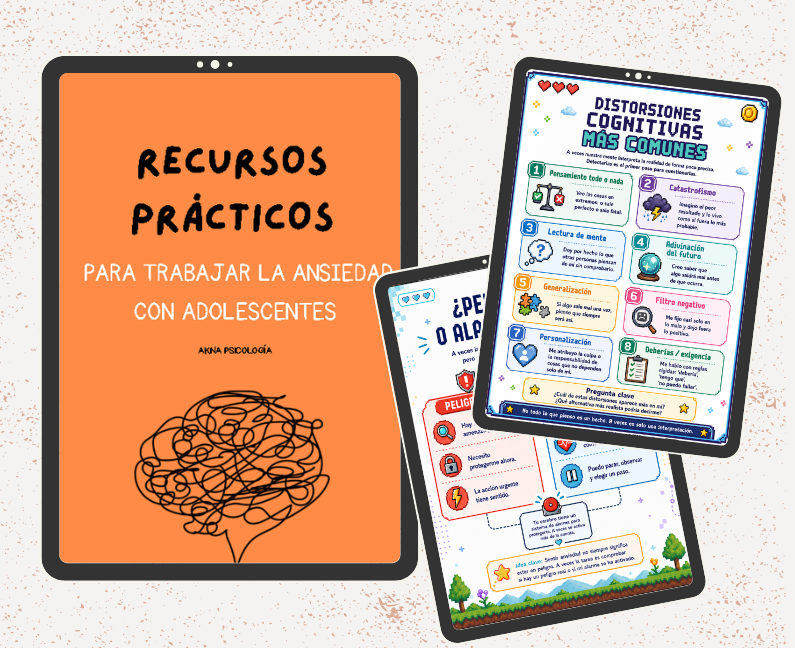RECURSOS PRÁCTICOS CON GUÍA PRÁCTICA PARA TRABAJAR LA ANSIEDAD EN ADOLESCENTES